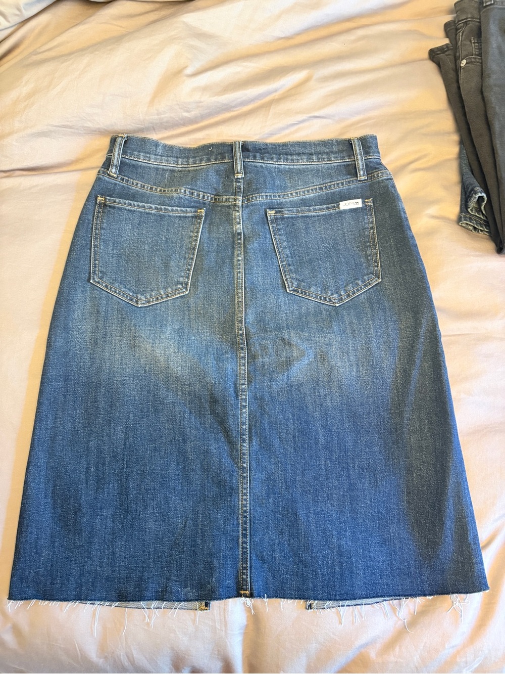 Joe's Jeans Medium Blue Denim A-Line Skirt